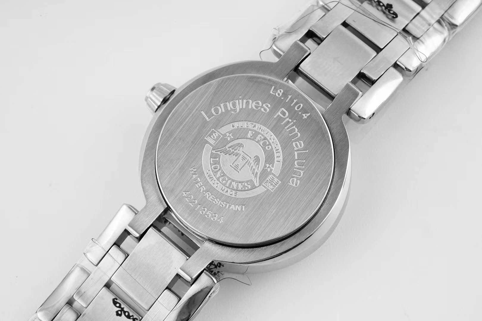 Primaluna White Dial with Roman Markers and D1am0nd Bezel